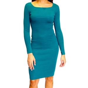 Almost Famous Juniors' Square-Neck Midi Sweater Dress